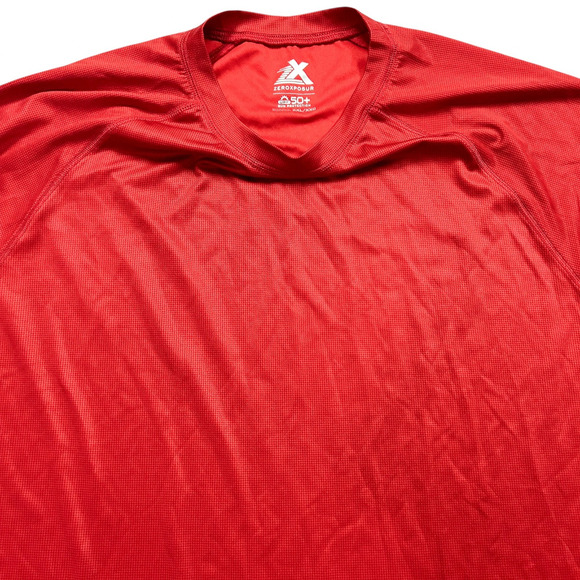 Zeroxposur Mens Size XXL UPF 50+ Sun Protection Short Sleeve Red T-Shirt (17)‎ - Picture 3 of 8